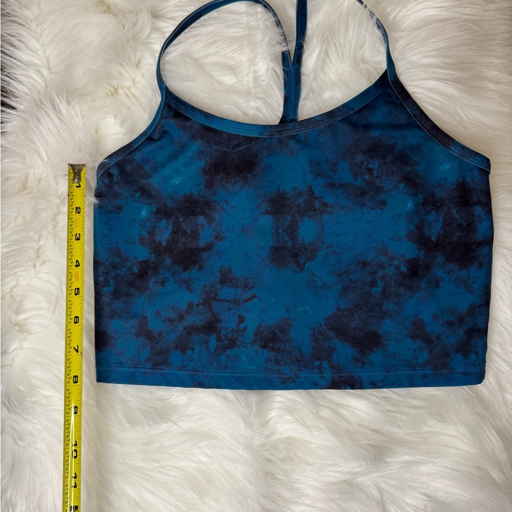 Everyday Yoga | Blue Tie-Dye Women's Bra Top.